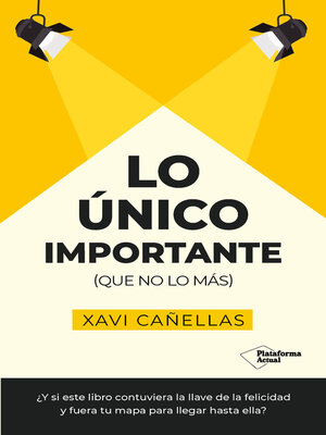 cover image of Lo único importante